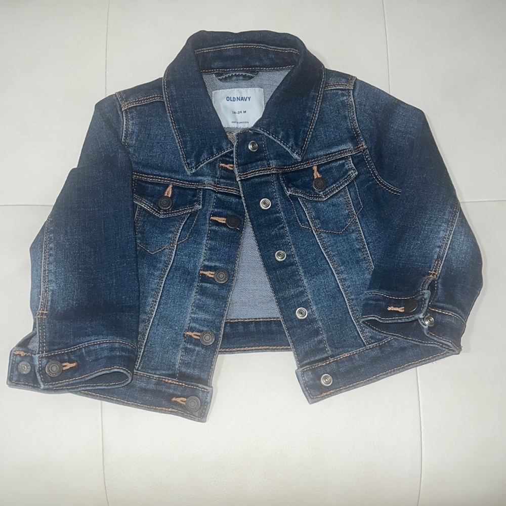 Old Navy dark denim jacket for toddler girl
